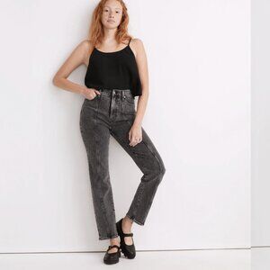 MADEWELL The Perfect Vintage Straight Jean: Seamed Edition - Meaford Wash